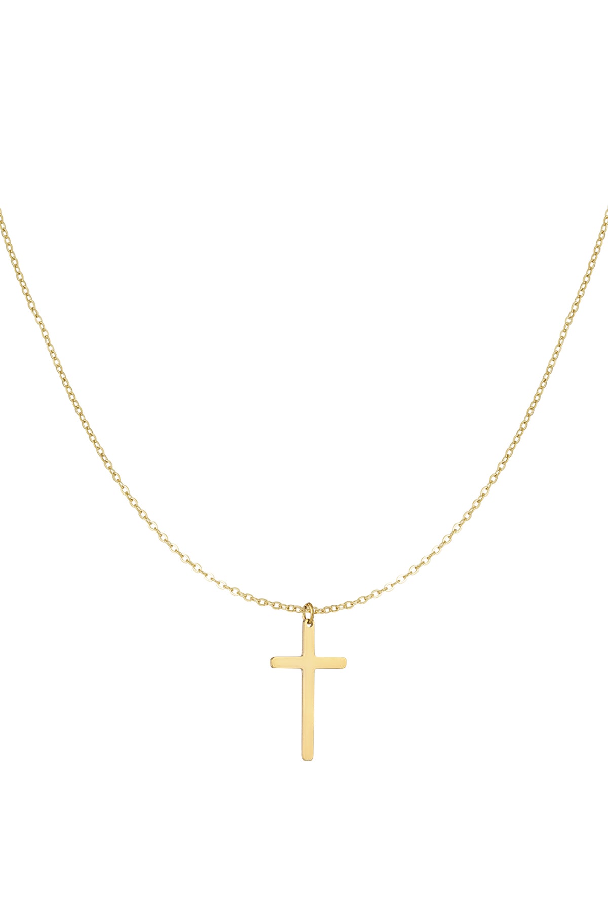 Halskette mit Kreuzanhänger – Silber