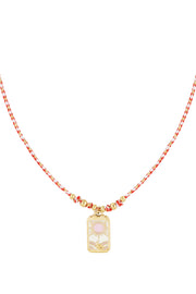 Flower Fiesta-Halskette – Goldfarben