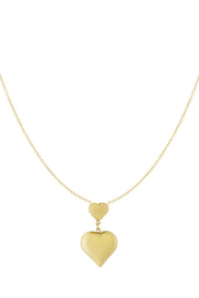 Double Love Halskette – goldfarben