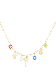 Tropische Brise Halskette - Goldfarben