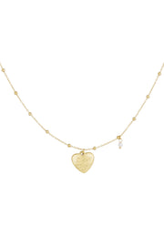 Ich liebe dich Halskette - Goldfarben