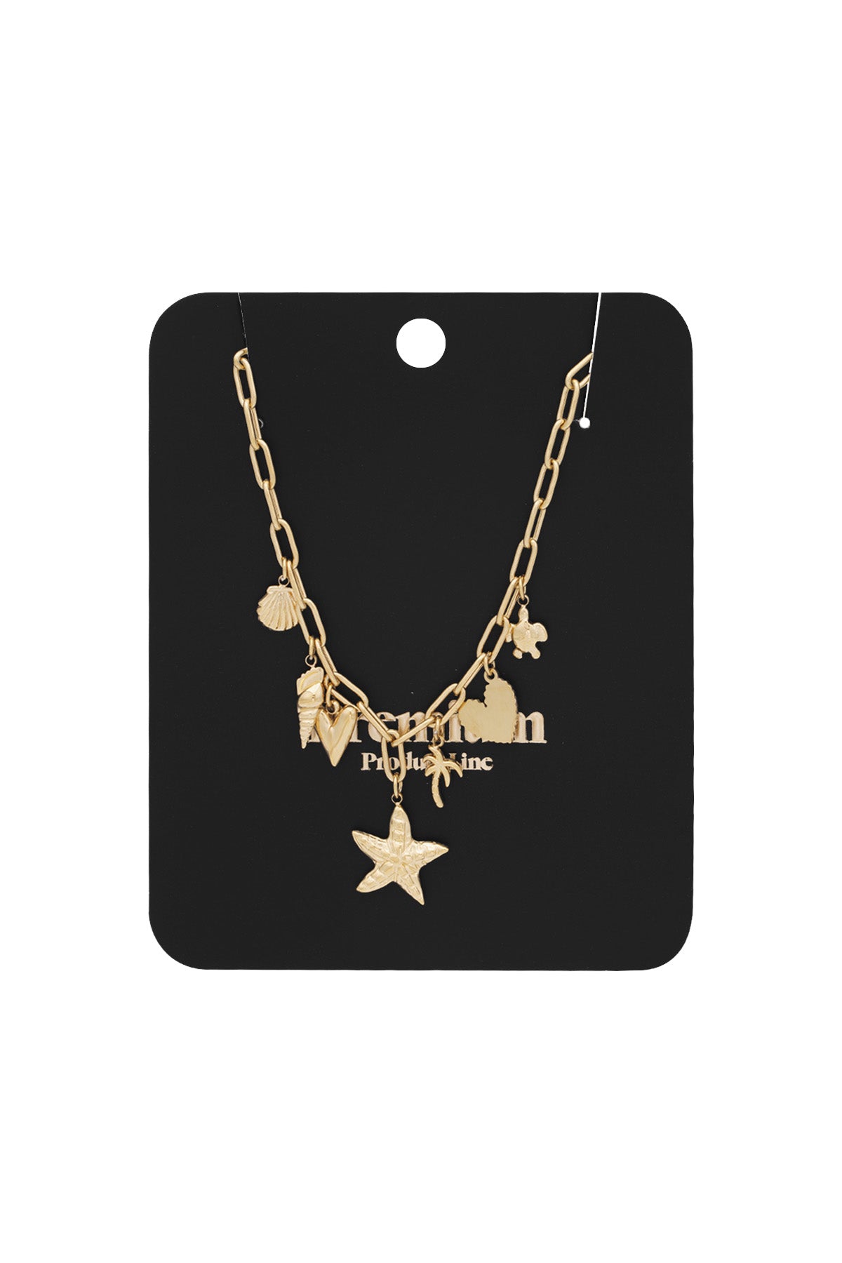Halskette mit Beach-Babe-Anhänger – Farbe Gold