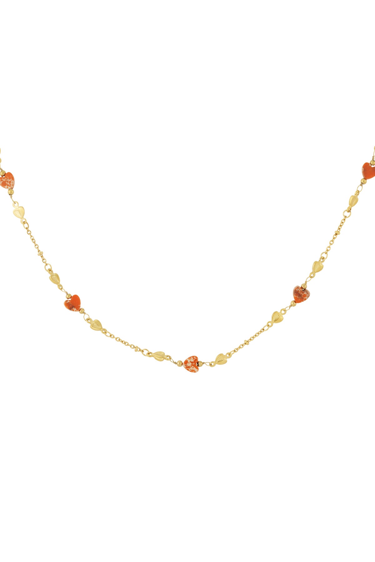 Halskette „Embrace the love“ – Farbe Grün und Gold