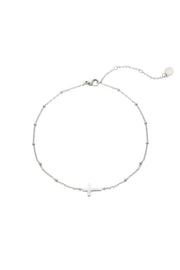 Fussketchen Classic Cross Silber Edelstahl