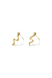 Ohrstecker aus Edelstahl, unregelmäßige Form, schlichte Alltags-Serie, Damenschmuck