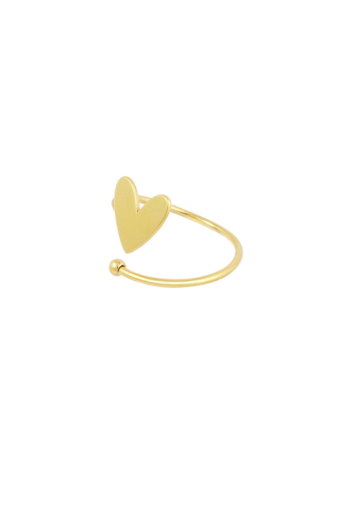 Verdrehter Liebesring – Goldfarbe  - Goldfarbefarbe