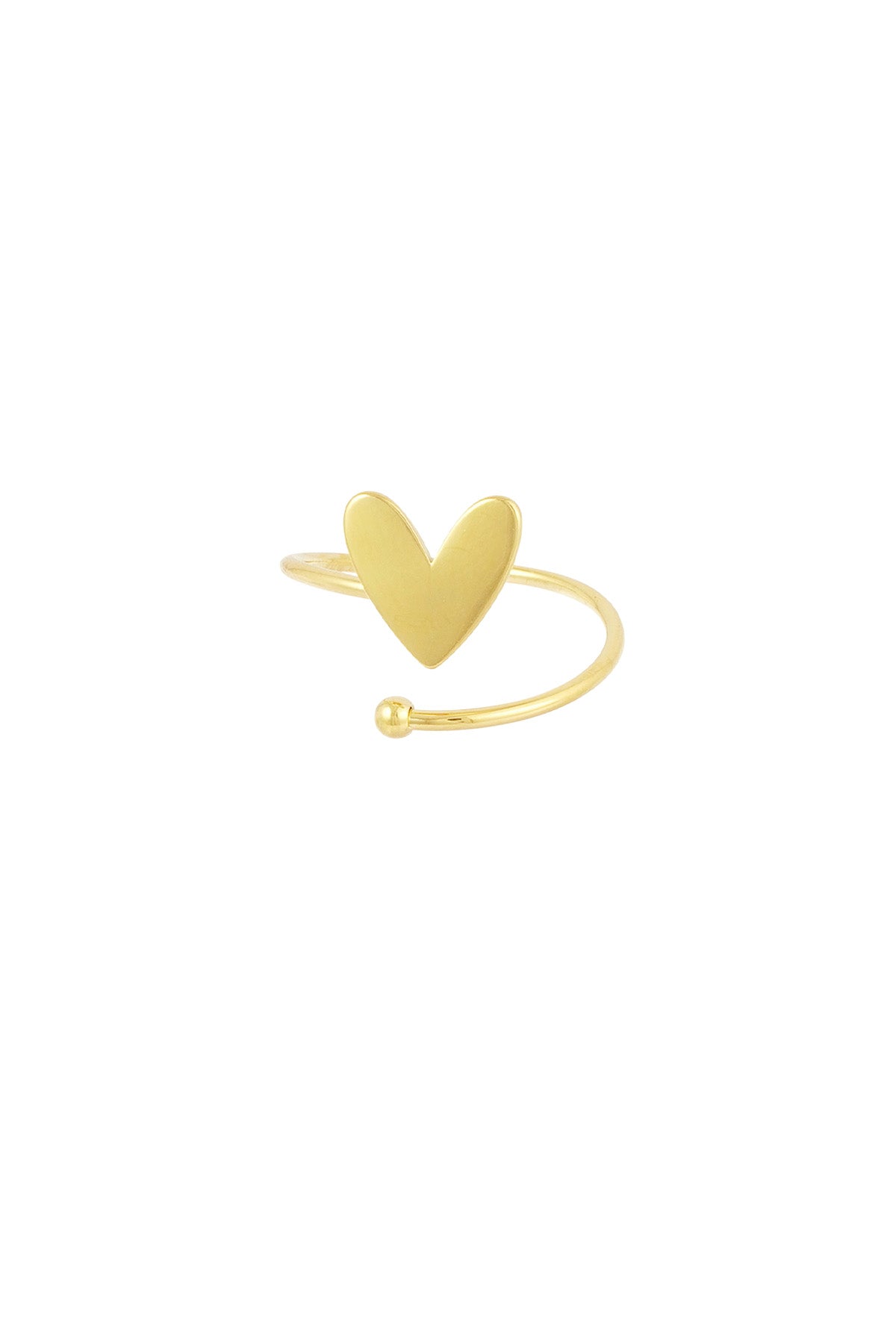 Verdrehter Liebesring – Goldfarbe  - Goldfarbefarbe
