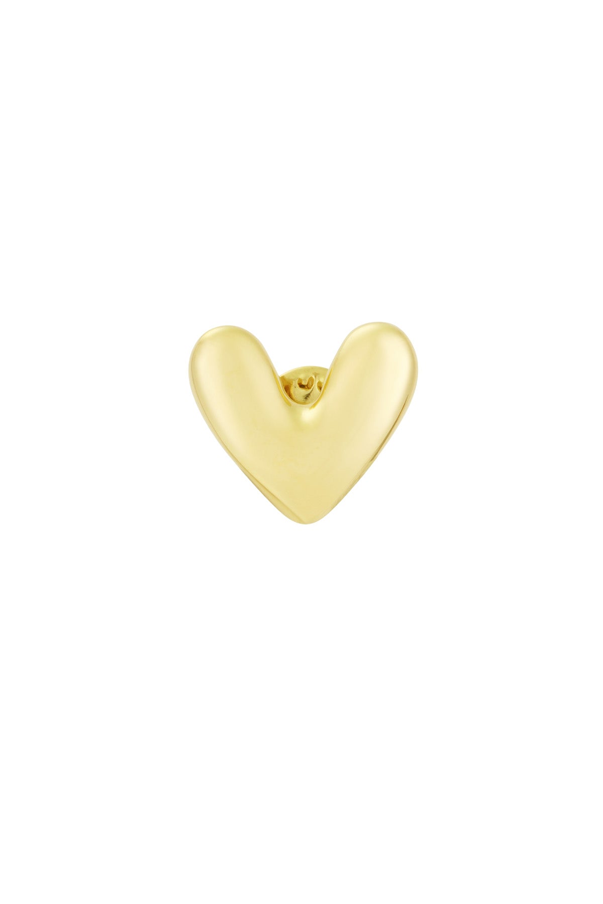 Brosche Herzchen - Goldfarben