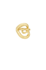 Eleganter Twist-Ring - Goldfarben