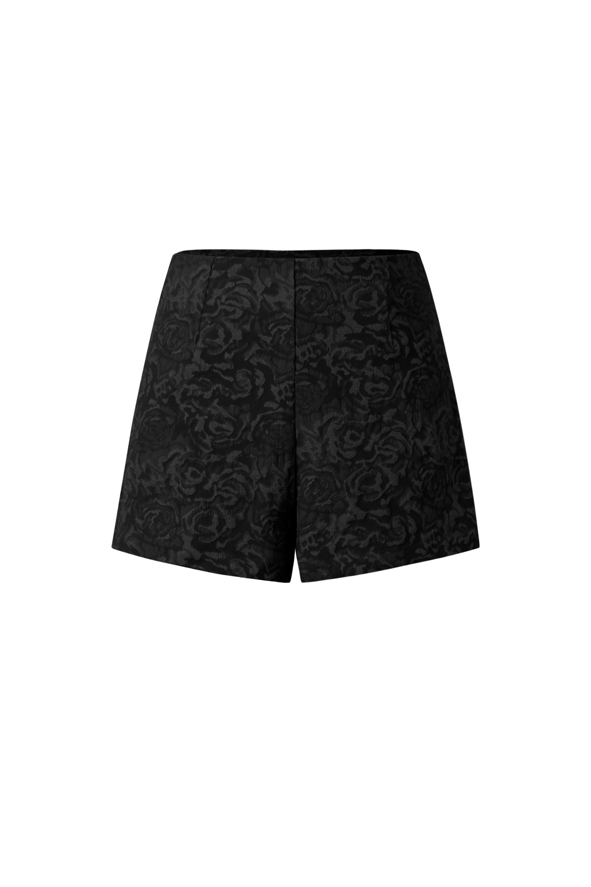 Gewebte Polyesterfasern Damen-Shorts Elegantes Blumenmuster