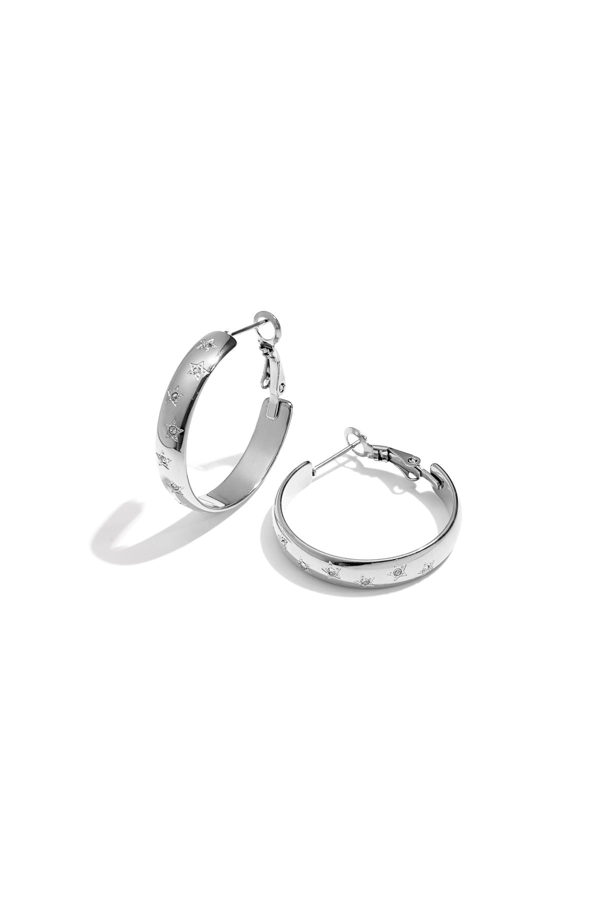 Trendige Star Hoops Ohrringe