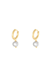 Ohrringe Pearl Of The Sea Grau Edelstahl