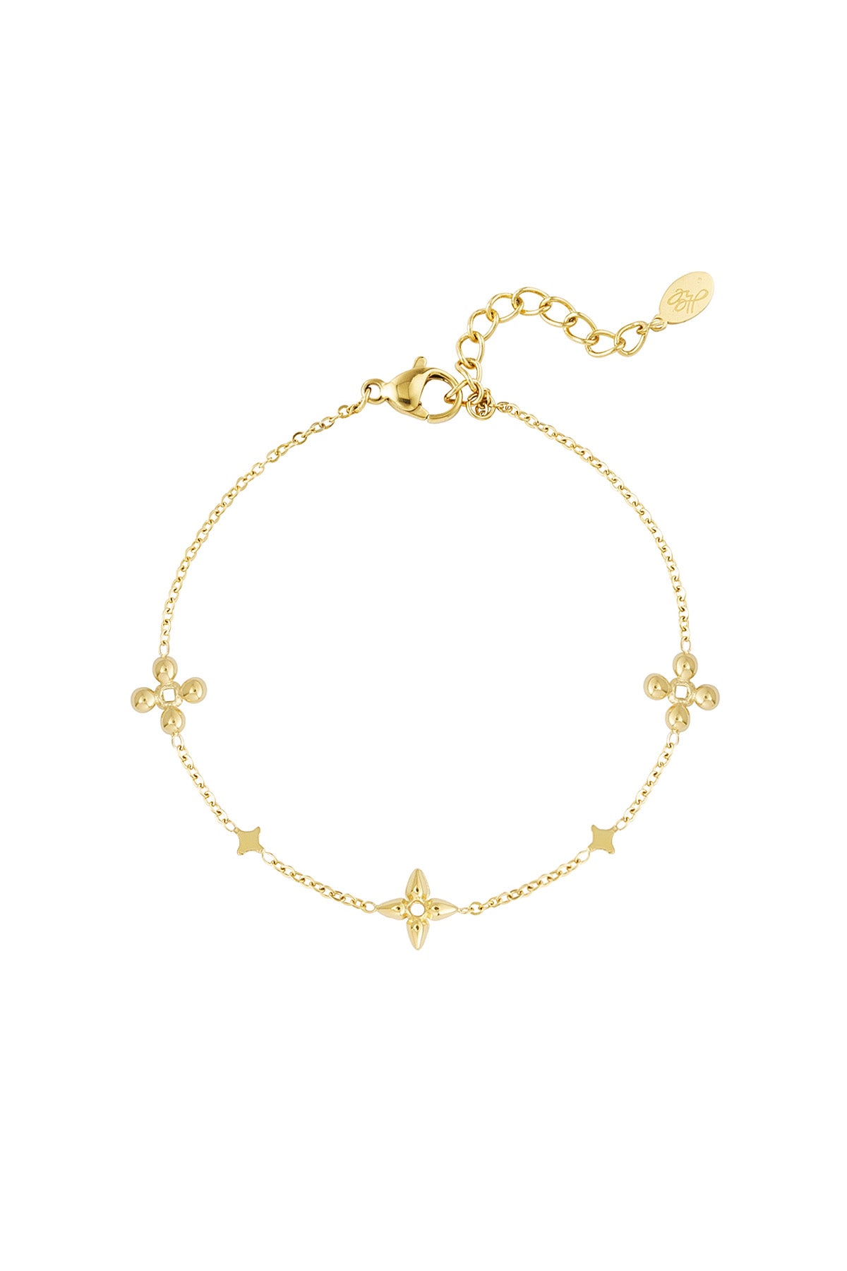 Blumen-Party-Armband – Silber