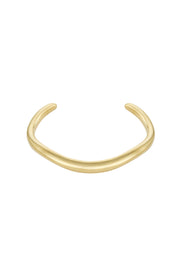 Yehwang Armreif Good Babe in Gold, offenes Design, Vorderansicht