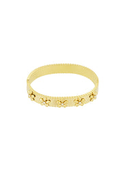 Armband Blumenparty - Goldfarben