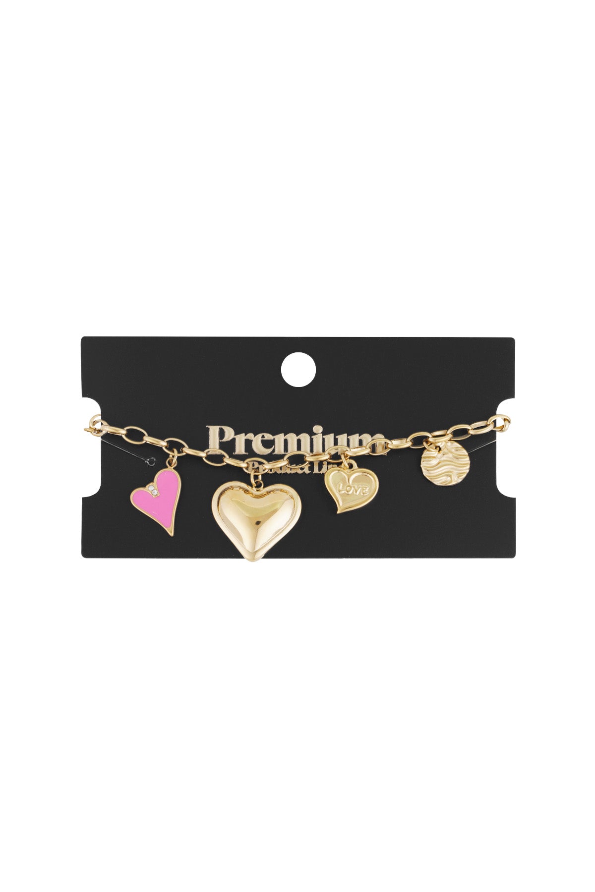 Das Love-Charm-Armband - goldfarben