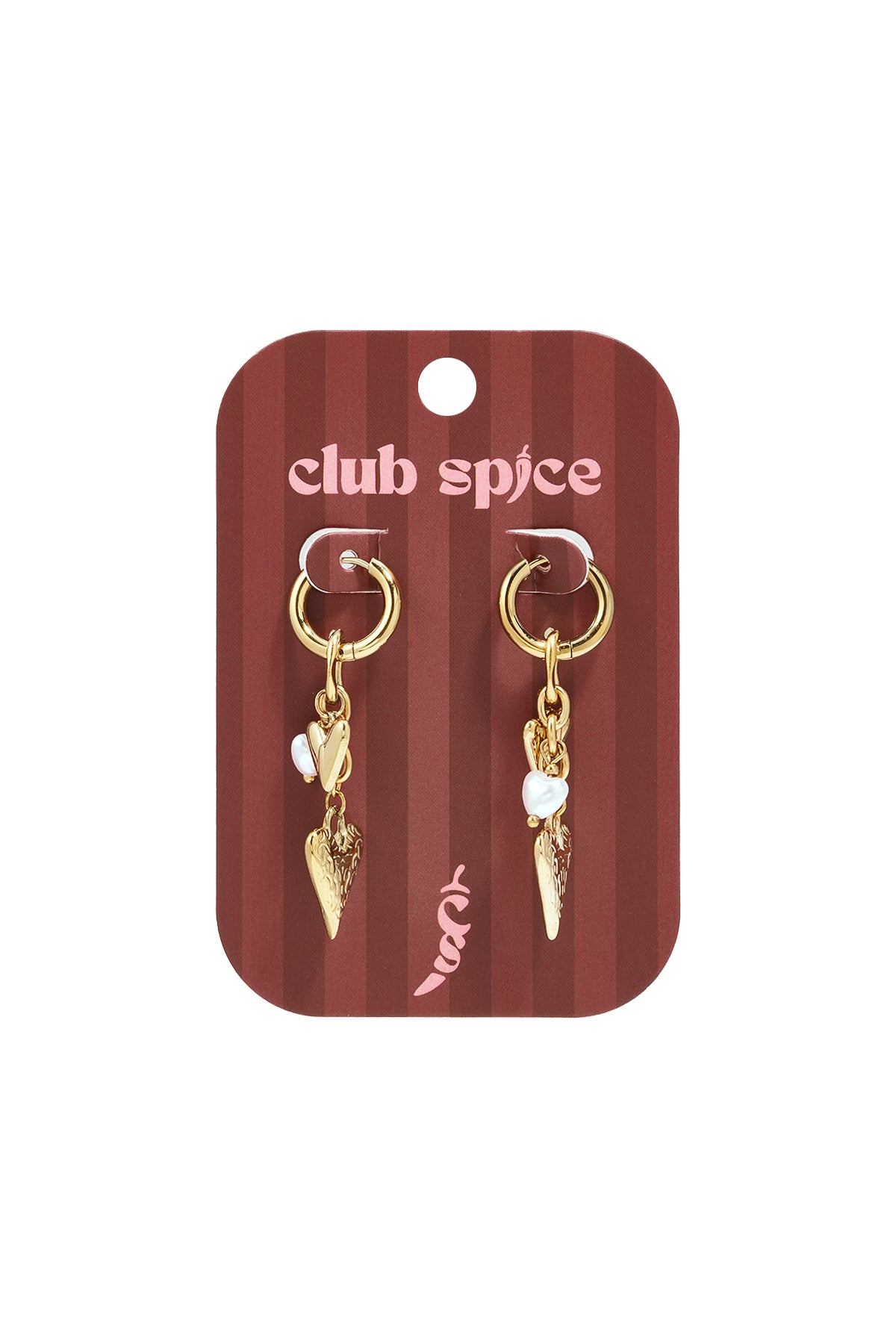 Ohrhänger aus Edelstahl, Herzform, schlichte Alltags-Serie, Damenschmuck