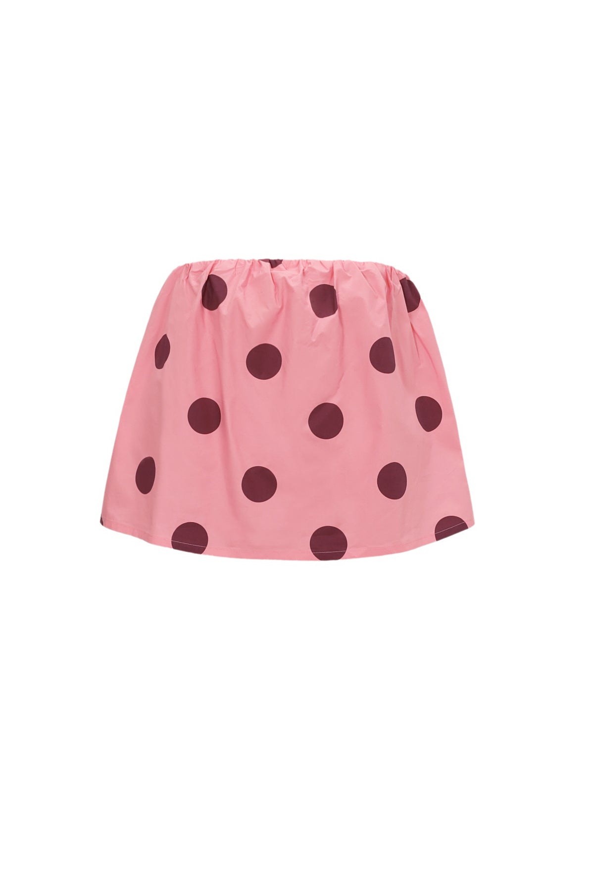 Trägerloses Polka-Dot-Top