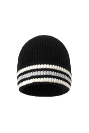 Gestreifte Beanie, lässiges Polyester, Alltagsaccessoire