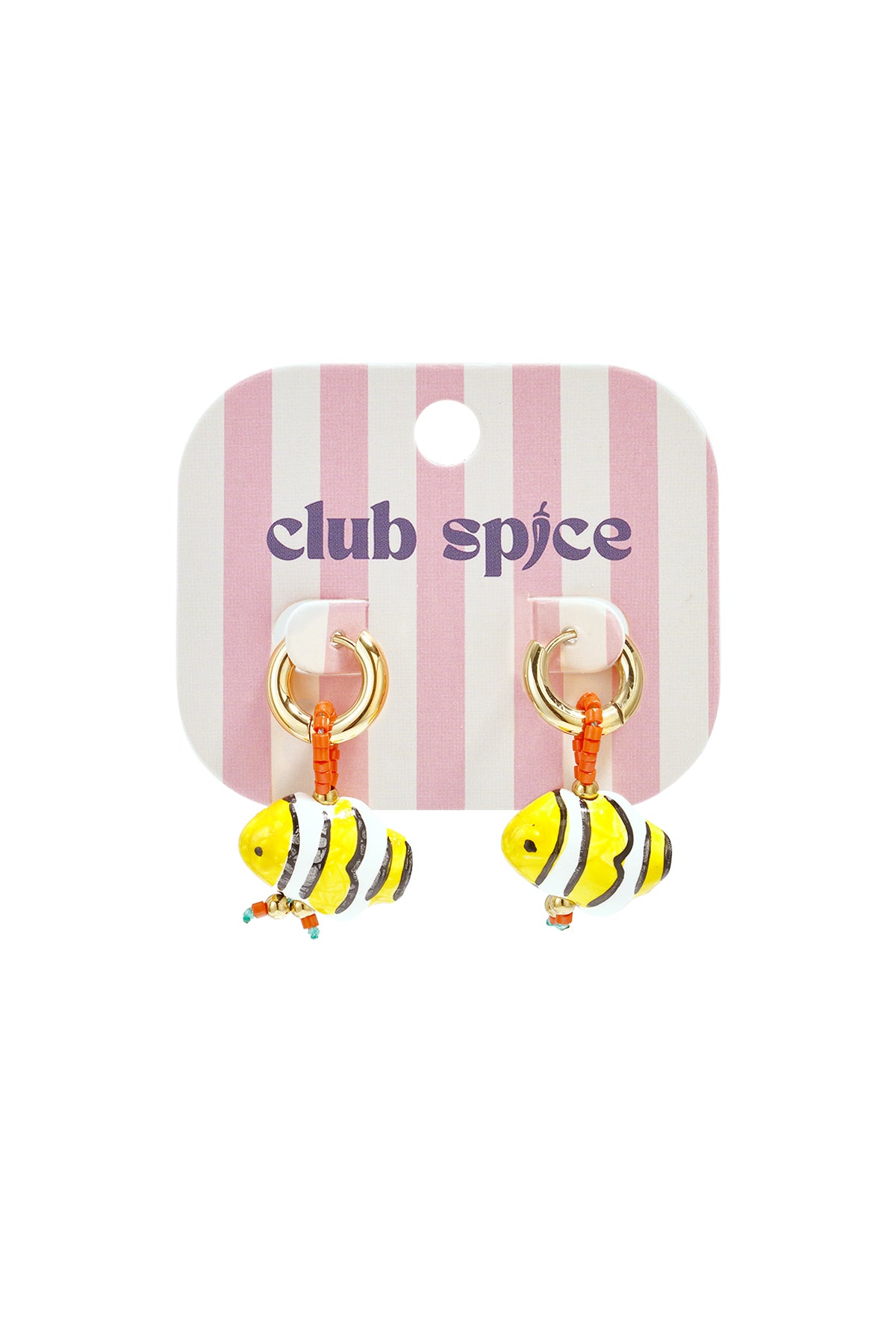 Ohrringe aus Edelstahlperlen, Fischmotiv, niedlich, schlicht und elegant, Damenschmuck