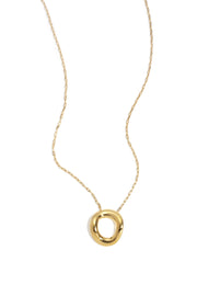 Edelstahl Anhänger Halsketten Kreis Casual Daily Simple Series Damenschmuck