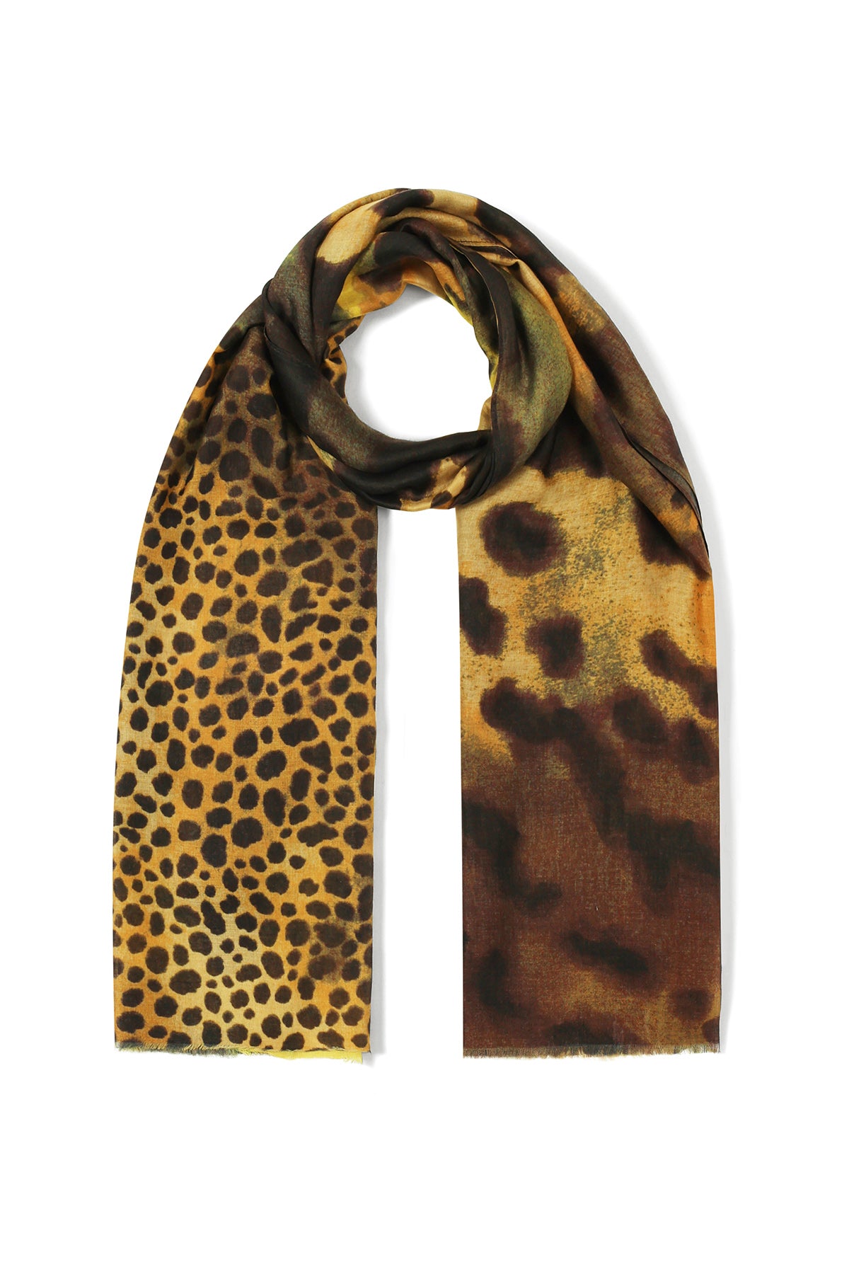 Sommerschals mit Leopardenmuster, schlichtes Polyester, Alltagsaccessoires