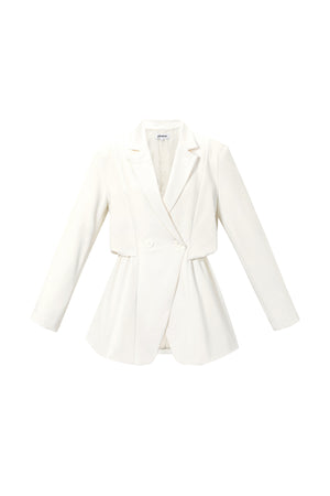 Eleganter Damen Blazer mit Raffung für einen stilvollen Look