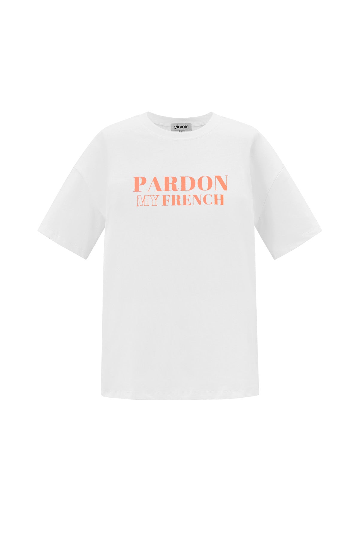 Cotton Damen T-Shirt Casual Letters