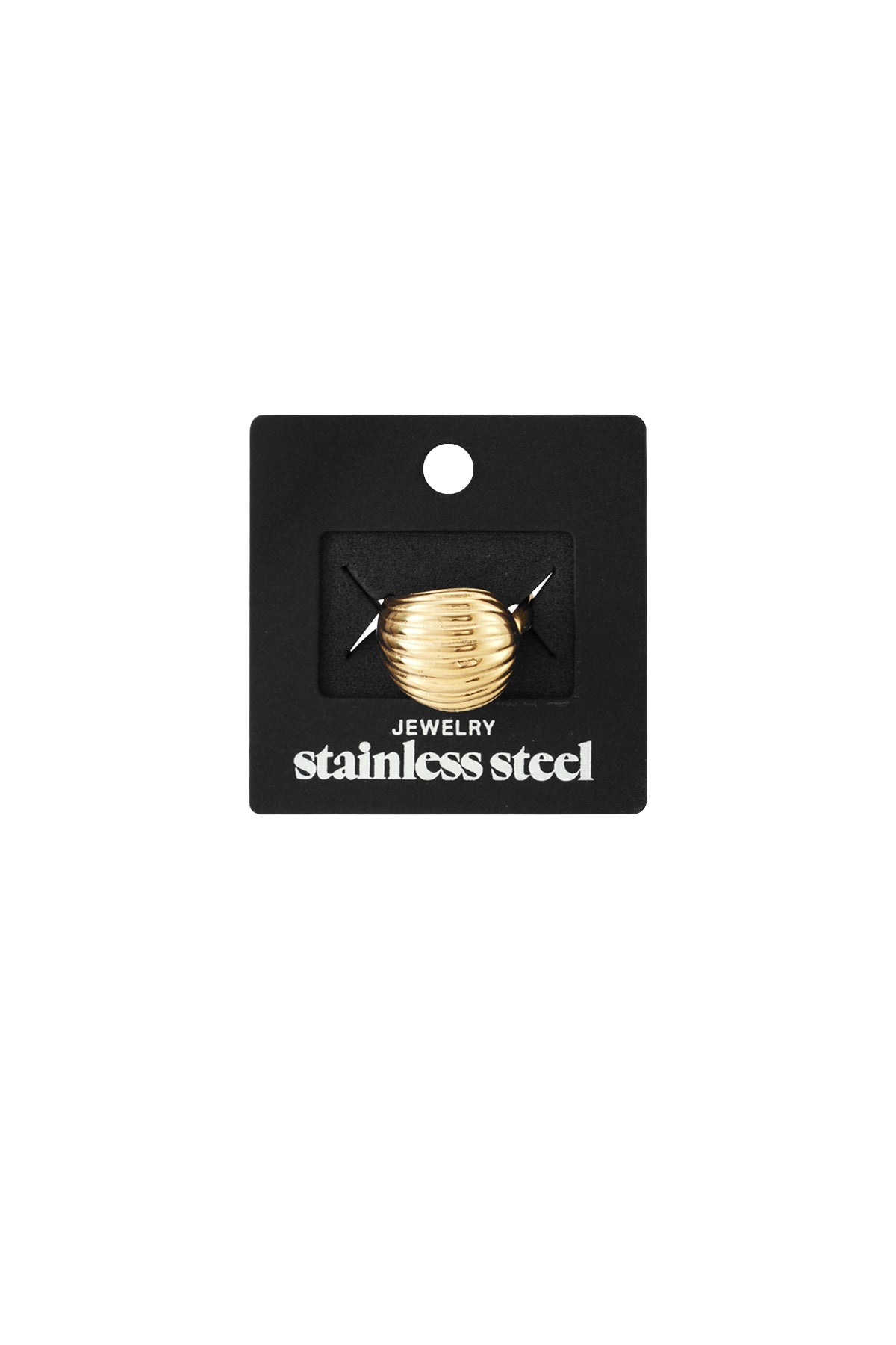 Statement-Ringe aus Edelstahl, unregelmäßige Form, Daily Daily Simple Series, Damenschmuck