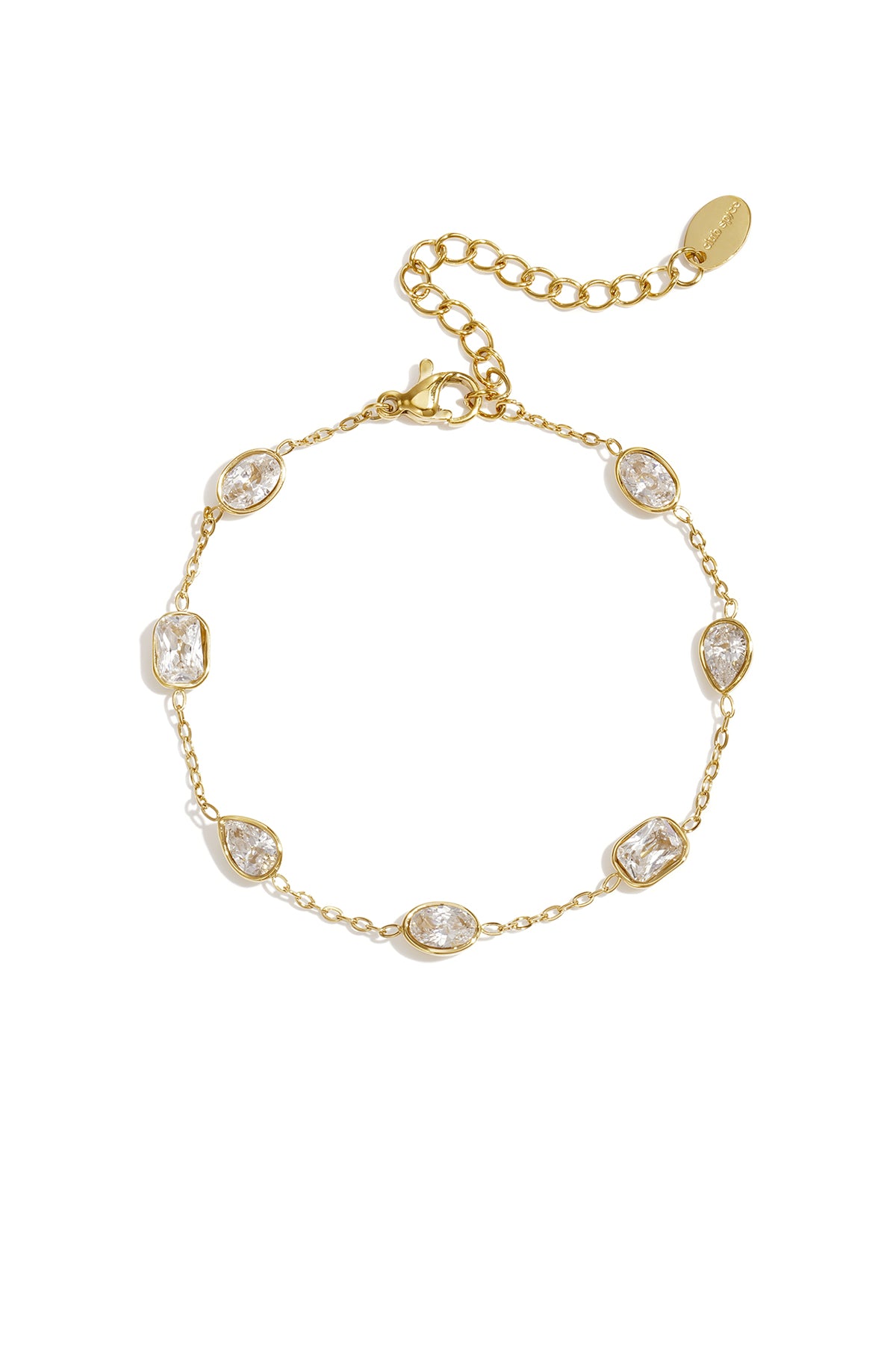 Edelstahl-Charm-Armbänder, geometrische Form, schlichte Alltagsserie, Damenschmuck