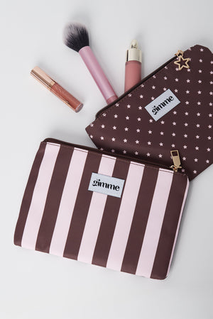Make-up-Taschen Streifen Casual Polyester Täglich Zubehör