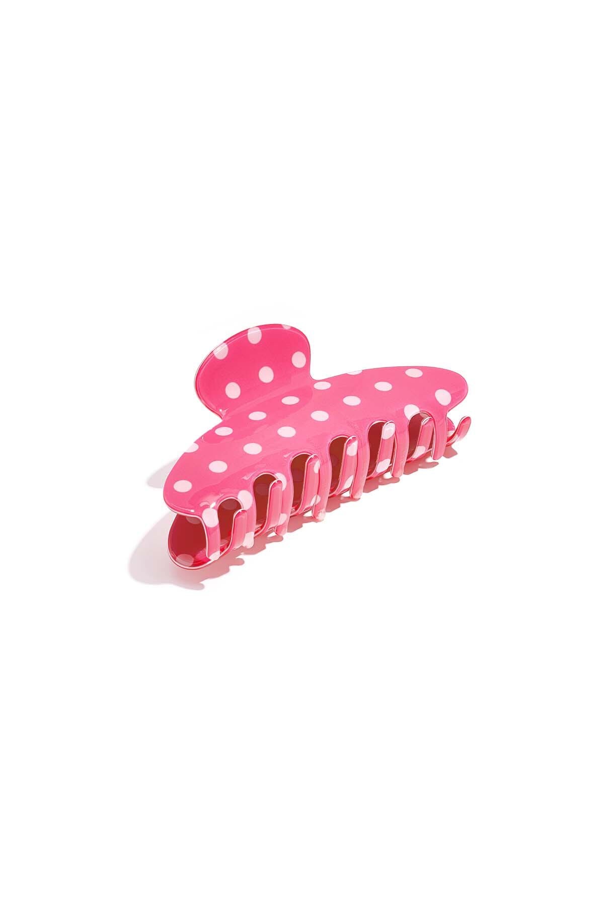 Haarspangen mit Polka-Dots, Alltags-Imitation aus Acetatfolie, Alltagsaccessoires