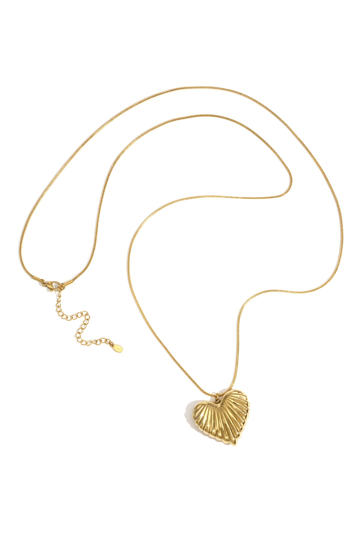 Edelstahl Lange Halsketten Herz Casual Täglich Einfache Serie frauen schmuck
