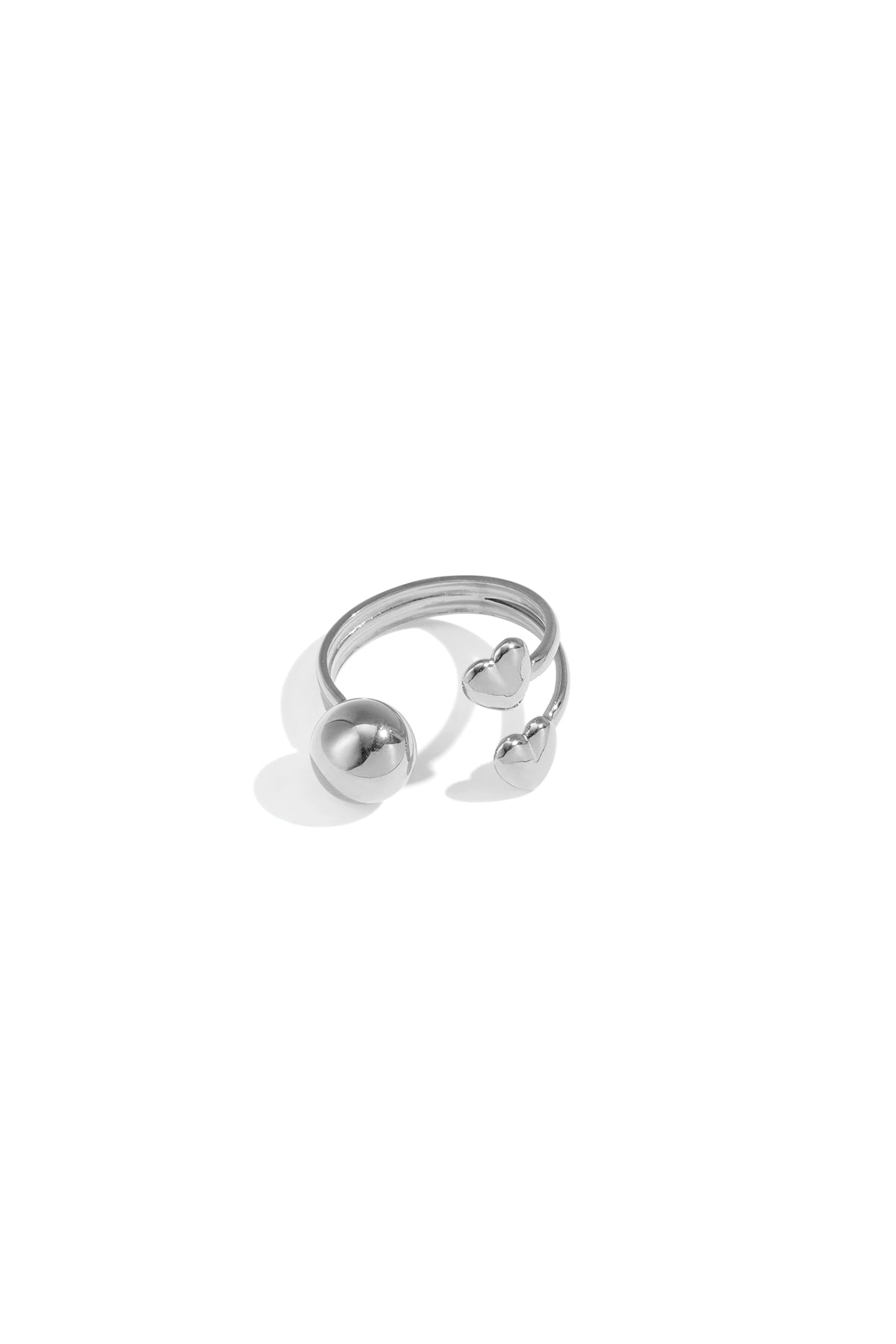 Edelstahl Minimalistische Ringe Herz Casual Täglich Einfache Serie frauen schmuck