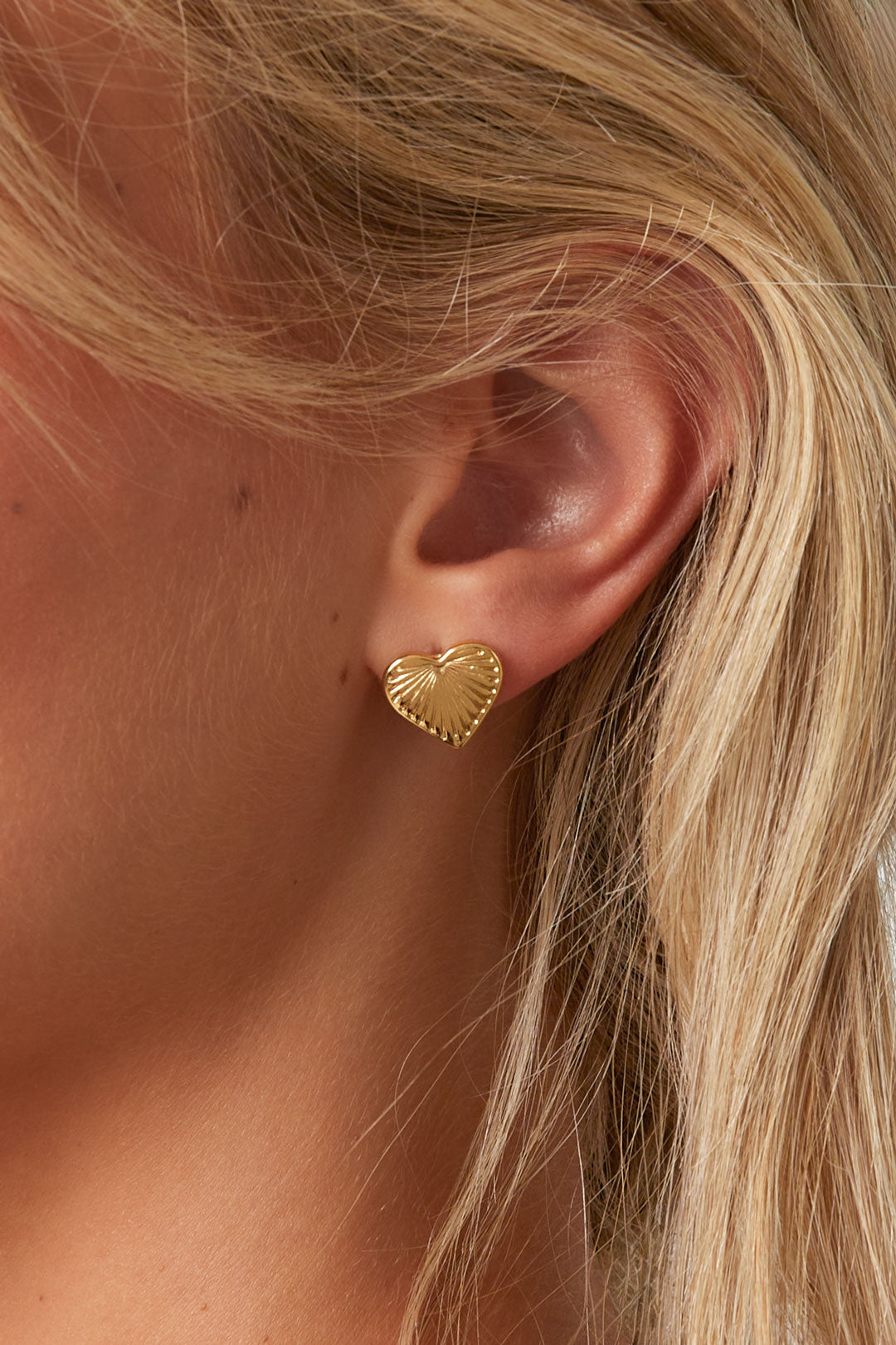Edelstahl Ohrstecker Herz Daily Daily Simple Serie Damenschmuck