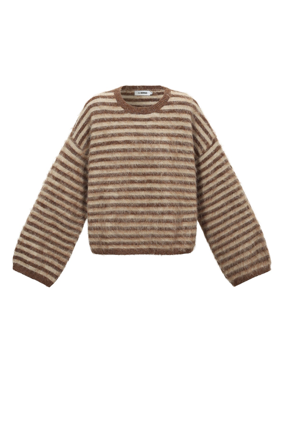 Strickpullover aus Polyesterfaser (Polyester) mit Streifen, Herbst-/Winterkleidung