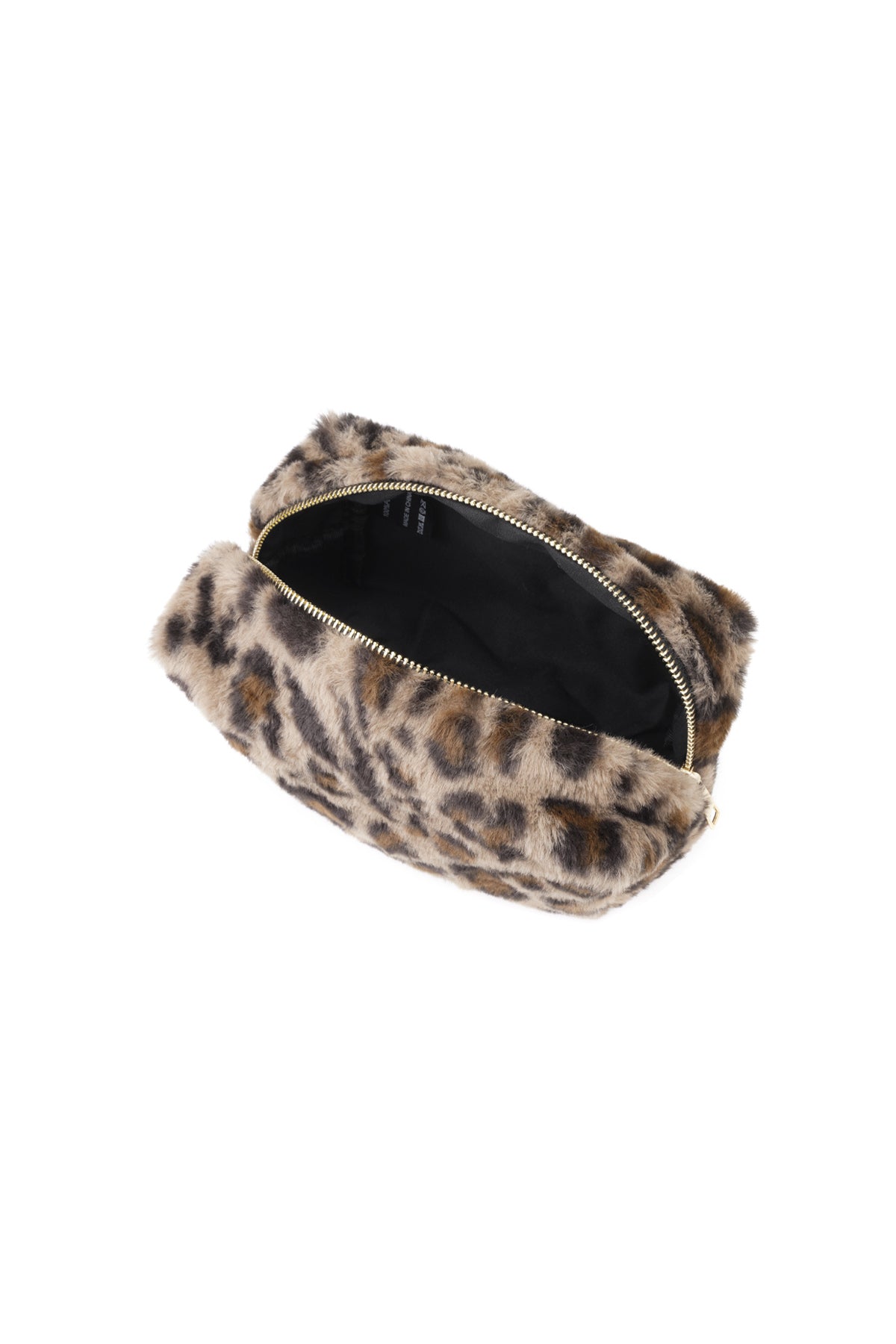 Weiche Kosmetiktasche mit Leopardenmuster