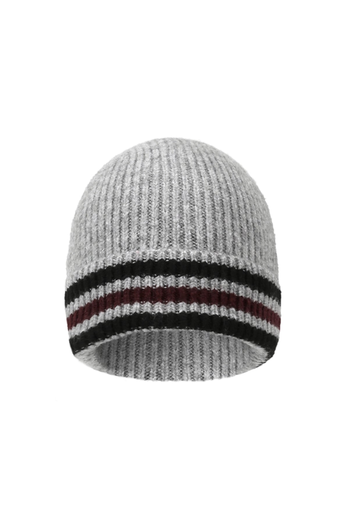Gestreifte Beanie, lässiges Polyester, Alltagsaccessoire