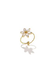 Statement-Ringe aus Edelstahl, Blumenmuster, schlichte Serie, Damenschmuck