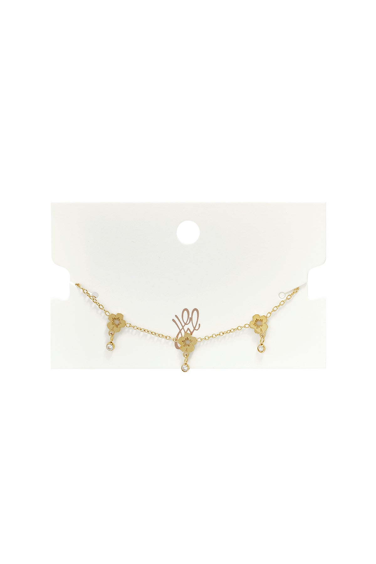 Edelstahl-Charm-Armbänder, Blumenmuster, schlichte Alltagsserie, Damenschmuck