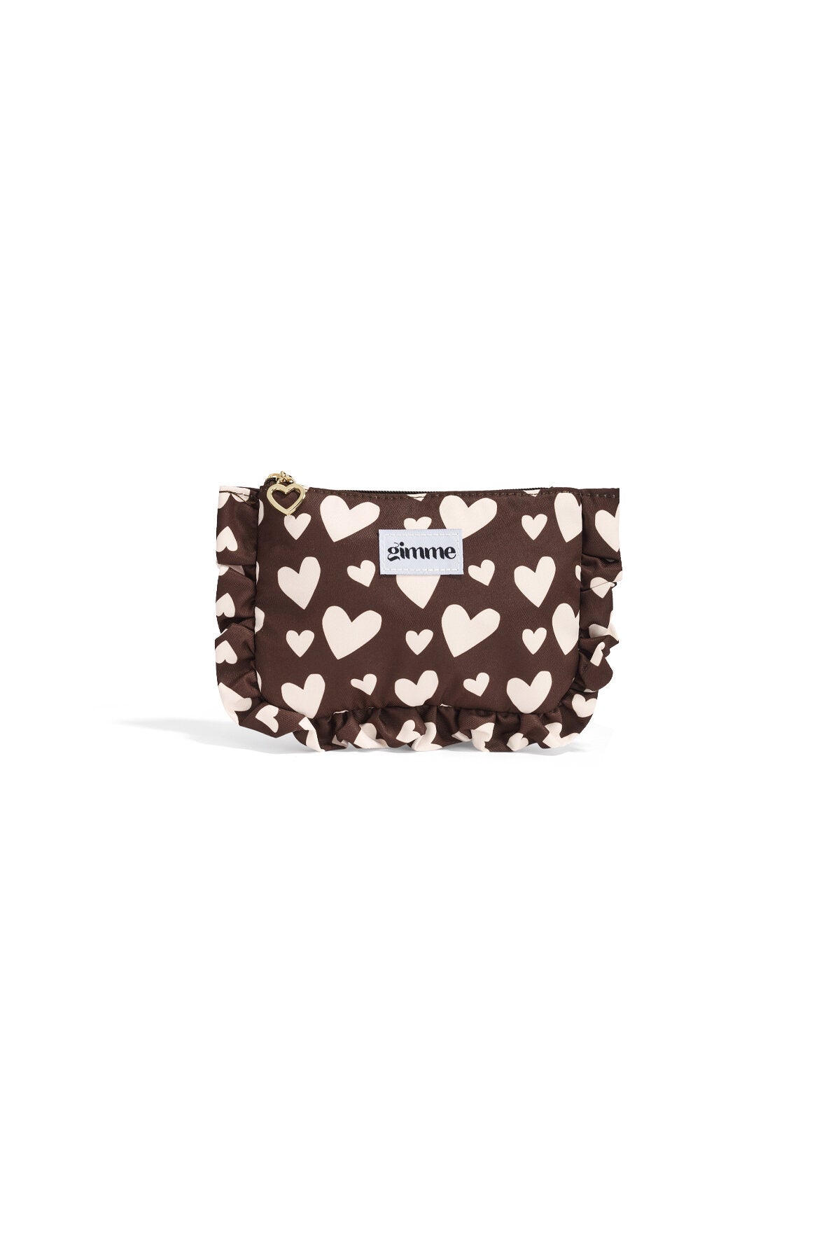 Kosmetiktasche mit Herzmotiv, lässig, aus Polyester, Valentinstag-Accessoires