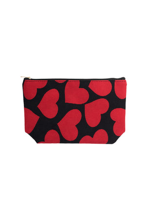 Kosmetiktasche mit Herzen