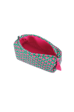 Mittelgroße Kosmetiktasche mit Blumenmuster