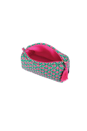 Kosmetiktasche mit Blumenmuster