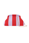 Gestreifte Strandclutch