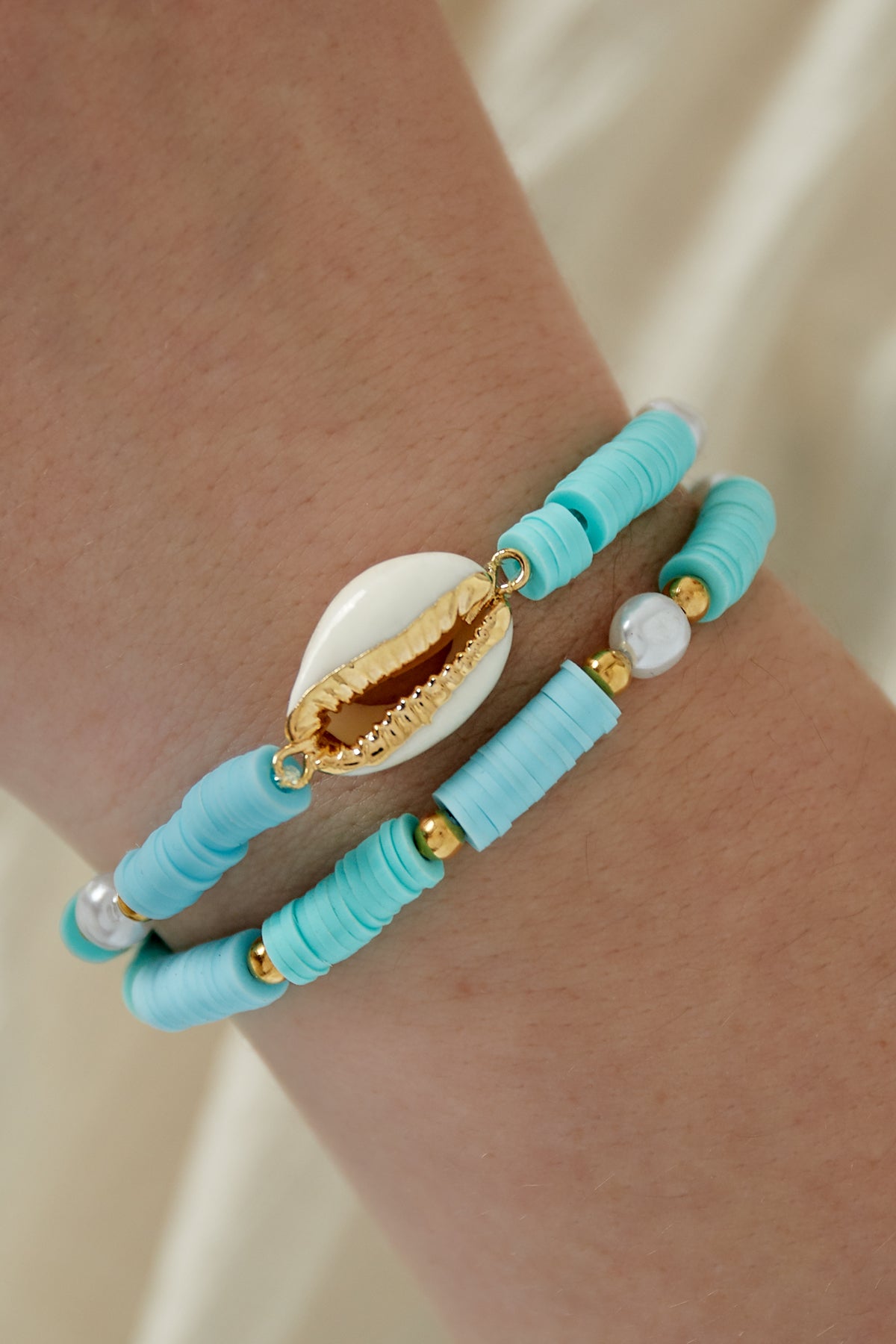 Blütenmuschel-Armband