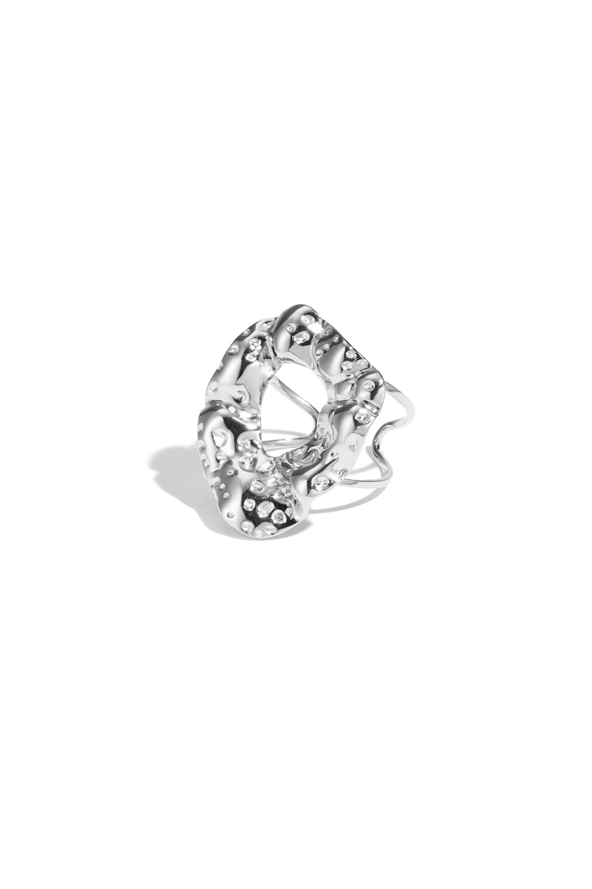 Edelstahl Statement Ringe unregelmäßige Form Casual Daily Simple Serie Damenschmuck