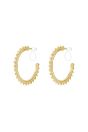 Sunburst Creolen-Clip-Ohrringe