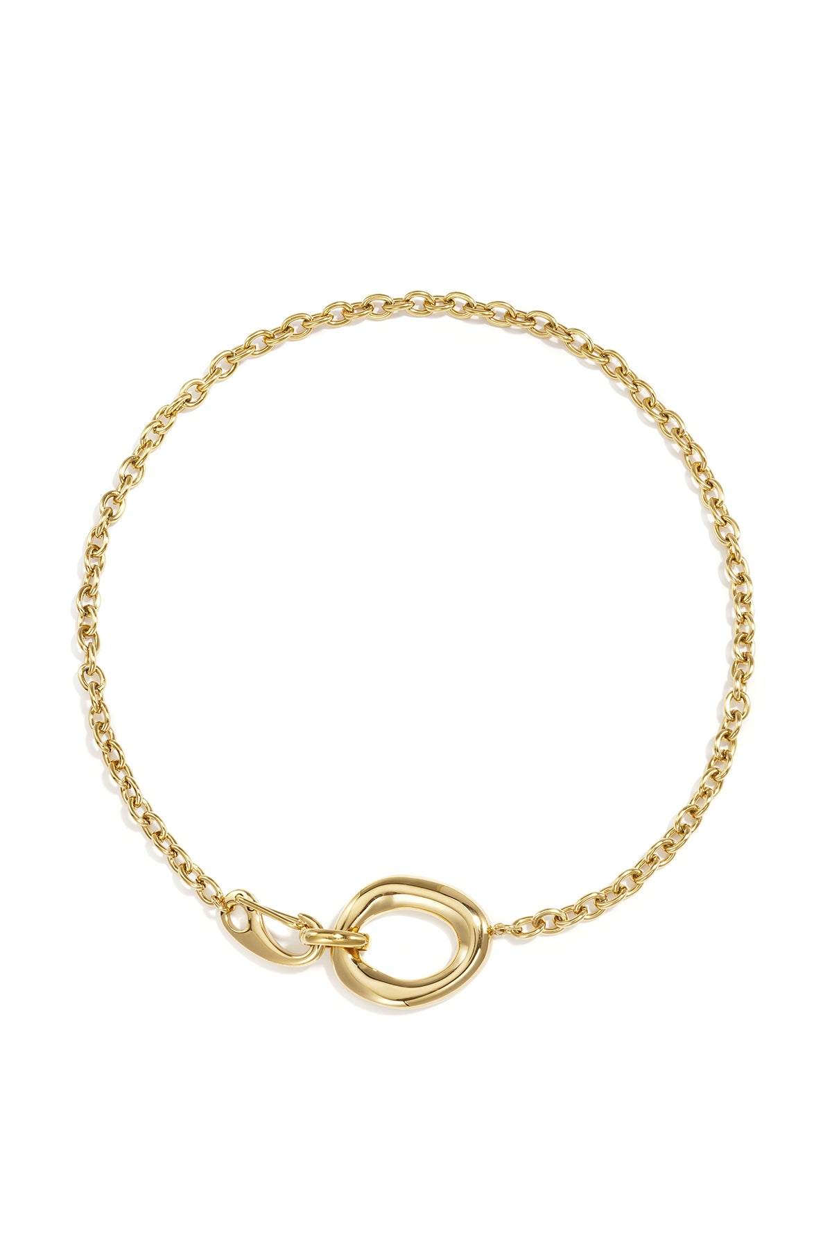 Kette mit organisch und oval geformtem Frontverschluss