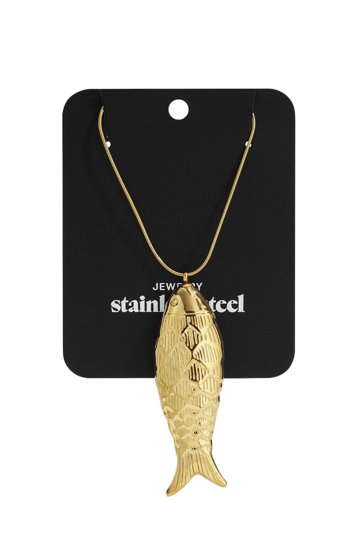Edelstahl Lange Halsketten fisch Casual Täglich Einfache Serie frauen schmuck